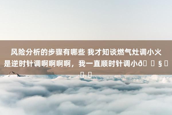 风险分析的步骤有哪些 我才知谈燃气灶调小火，是逆时针调啊啊啊啊，我一直顺时针调小😧 ​​