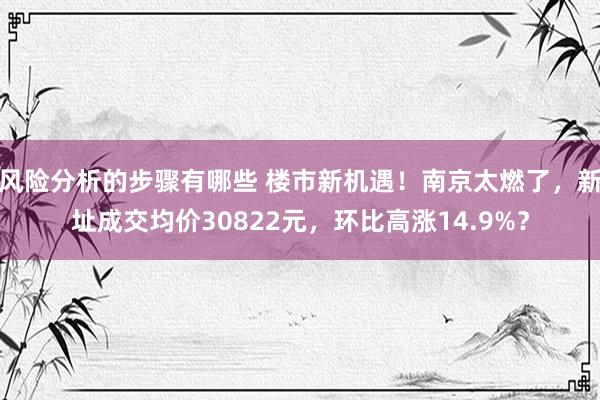 风险分析的步骤有哪些 楼市新机遇！南京太燃了，新址成交均价30822元，环比高涨14.9%？