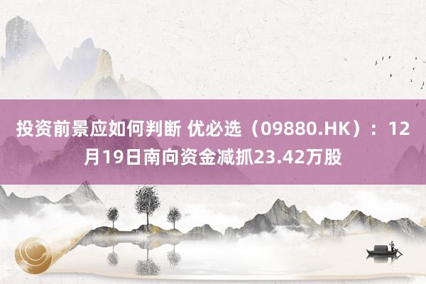 投资前景应如何判断 优必选（09880.HK）：12月19日南向资金减抓23.42万股