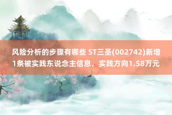 风险分析的步骤有哪些 ST三圣(002742)新增1条被实践东说念主信息，实践方向1.58万元