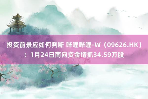 投资前景应如何判断 哔哩哔哩-W（09626.HK）：1月24日南向资金增抓34.59万股