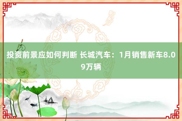 投资前景应如何判断 长城汽车：1月销售新车8.09万辆