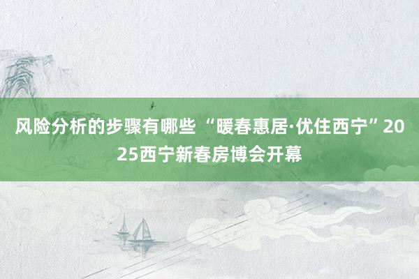 风险分析的步骤有哪些 “暖春惠居·优住西宁”2025西宁新春房博会开幕