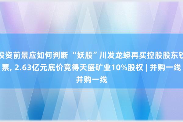 投资前景应如何判断 “妖股”川发龙蟒再买控股股东钞票, 2.63亿元底价竞得天盛矿业10%股权 | 并购一线