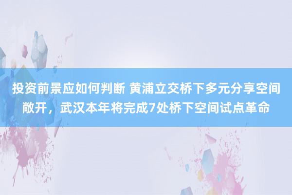 投资前景应如何判断 黄浦立交桥下多元分享空间敞开，武汉本年将完成7处桥下空间试点革命