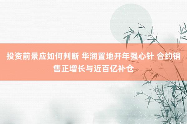 投资前景应如何判断 华润置地开年强心针 合约销售正增长与近百亿补仓