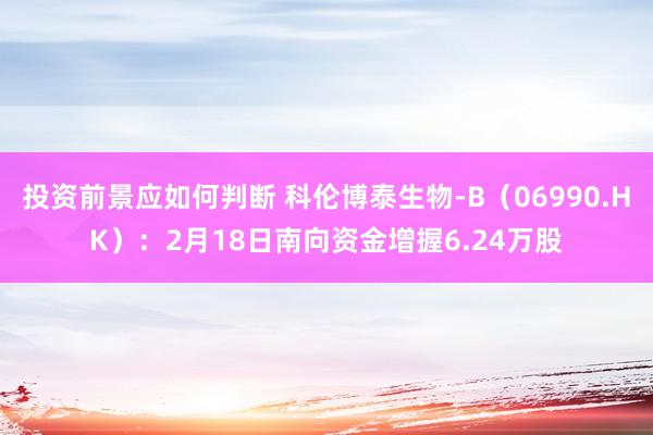 投资前景应如何判断 科伦博泰生物-B（06990.HK）：2月18日南向资金增握6.24万股