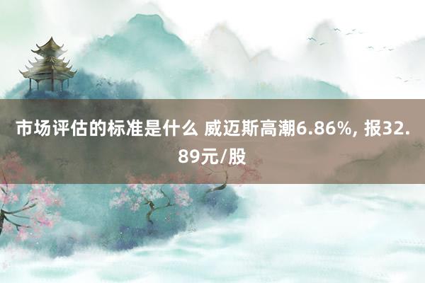 市场评估的标准是什么 威迈斯高潮6.86%, 报32.89元/股