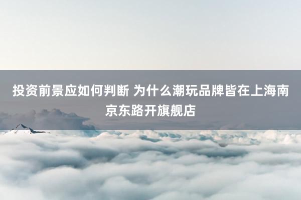 投资前景应如何判断 为什么潮玩品牌皆在上海南京东路开旗舰店