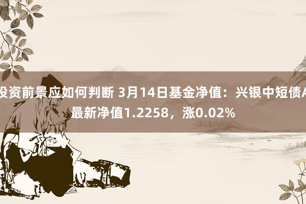 投资前景应如何判断 3月14日基金净值：兴银中短债A最新净值1.2258，涨0.02%